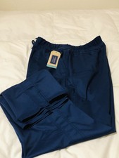 Cherokee Workwear Scrub Pants 2XL Long Royal Elastic Comfort Band Drawstring NWT
