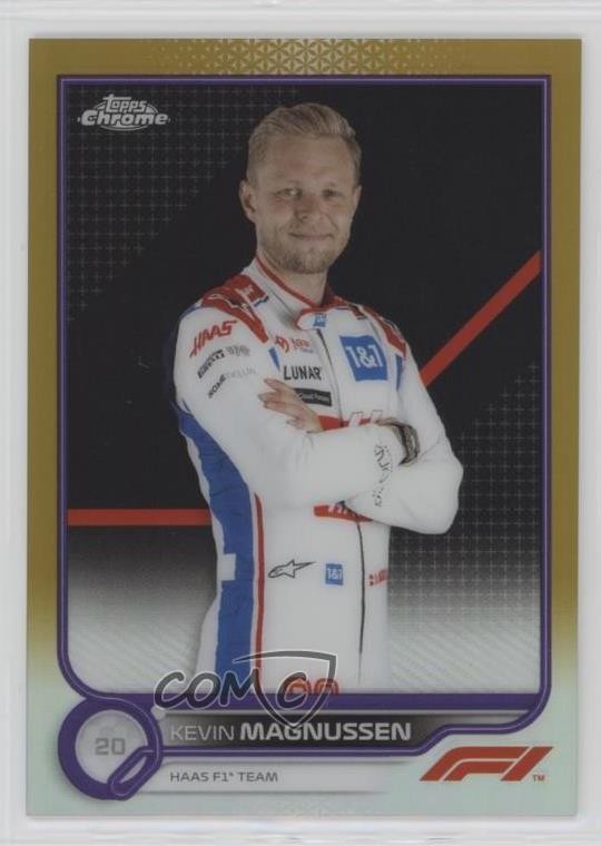 2022 Chrome Formula 1 F1 Racers Gold & Purple Refractor Kevin Magnussen #73 u0u