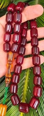 Amber Bakelite Islamic Prayer Beads Tasbih Tesbih Misbaha مسبحة