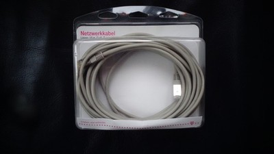 TELEKOM ''NETZWERKKABEL'' 10 m, Cat5, Twisted Pair, RJ45-Stecker