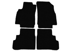 Velour Fußmatten für Opel Karl 2014-2019, Schwarz x14 Rand