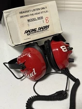 DALE EARNHARDT JR #8  BUDWEISER TRACKSIDE RACING RADIOS HEADPHONES # 9930 RARE !
