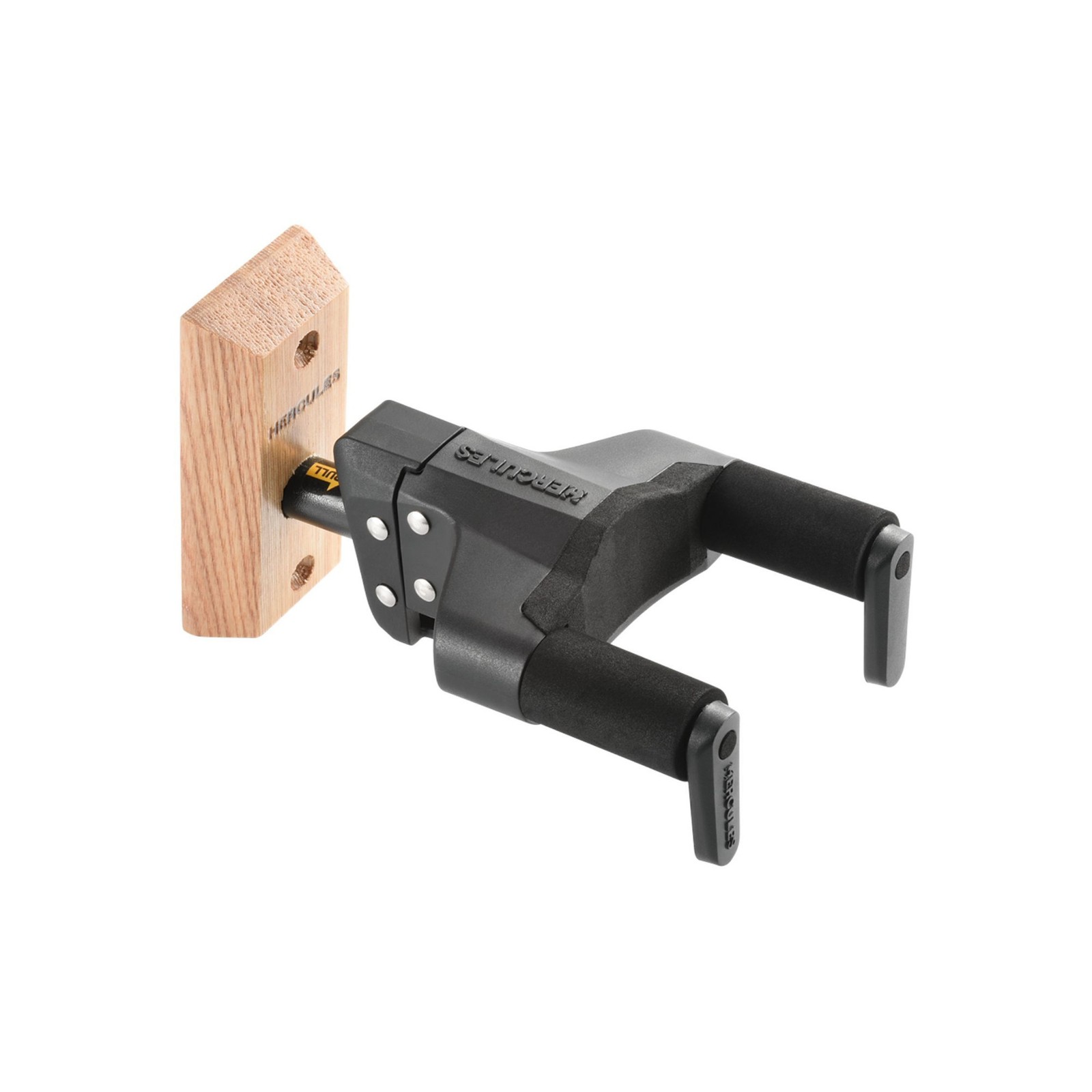 Hercules GSP38WB PLUS Автоматическая поворотная настенная вешалка для гитары с деревянным основанием черная 4490₽