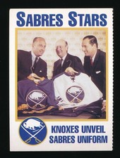 1993-94 Buffalo Sabres Noco #20 Northrup Knox, Punch Imlach, Seymour Knox HOF