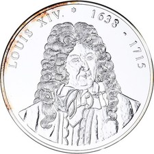 [#1161546] Francja, medal, Les rois de France, Louis XIV, MS(65-70), Miedź plate