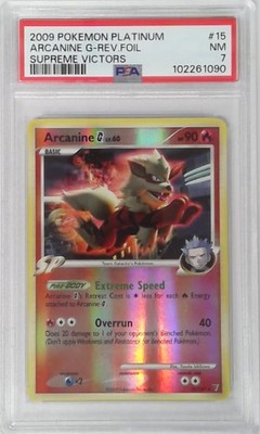 1x V1795: 2009: Arcanine: 15/147: Supreme Victors: Platinum: PSA