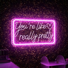You're Like Really Pretty Neon Signs for Wall Decor, LED Neon Sign Aesth...