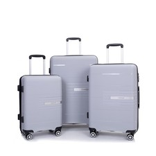 Luggage 3 Piece Sets Suitcase Set with Double Spinner Wheels, Lightweight Car...