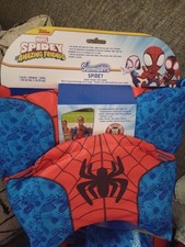 SWIMWAYS MARVEL SPIDER-MAN SWIM TRAINER UNISEX , FOR KIDS 33-55LBS - BLUE/RED