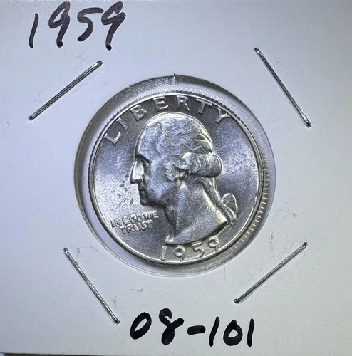 1959 25c SILVER Washington Quarter UNCIRCULATED (08-101)