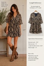 Madewell Floral Wrap Mini Dress Size XXS
