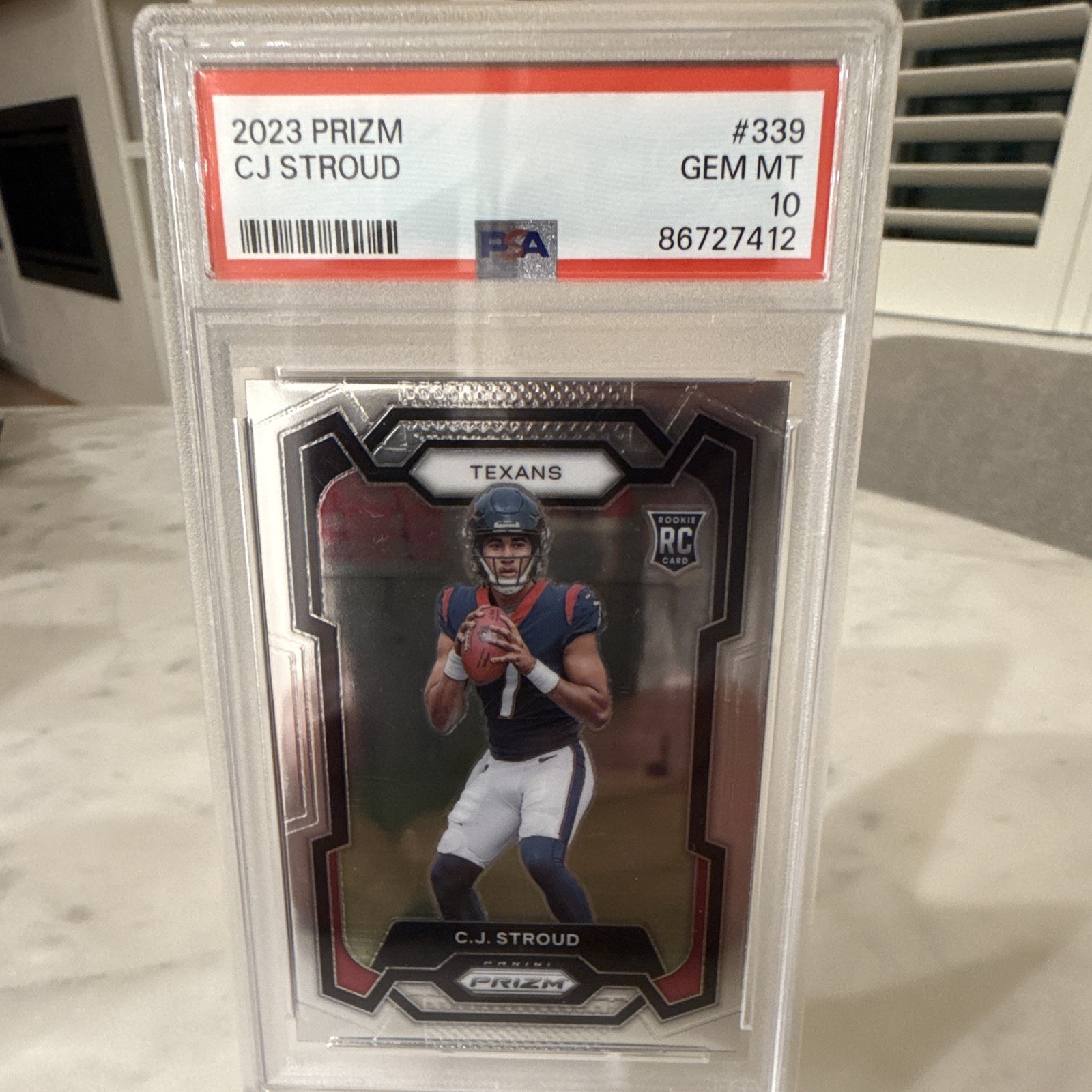 Panini 2023 Prizm Rookies C.J. Stroud #339 RC Houston Texans NFL PSA 10
