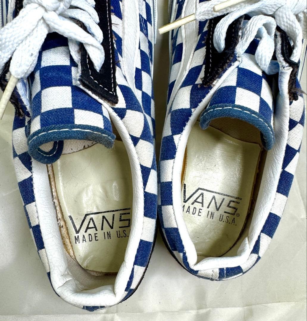 Vintage 1980s Vans Old Skool Sneakers Shoes Mens Size US 85 Very Rare Item image 6