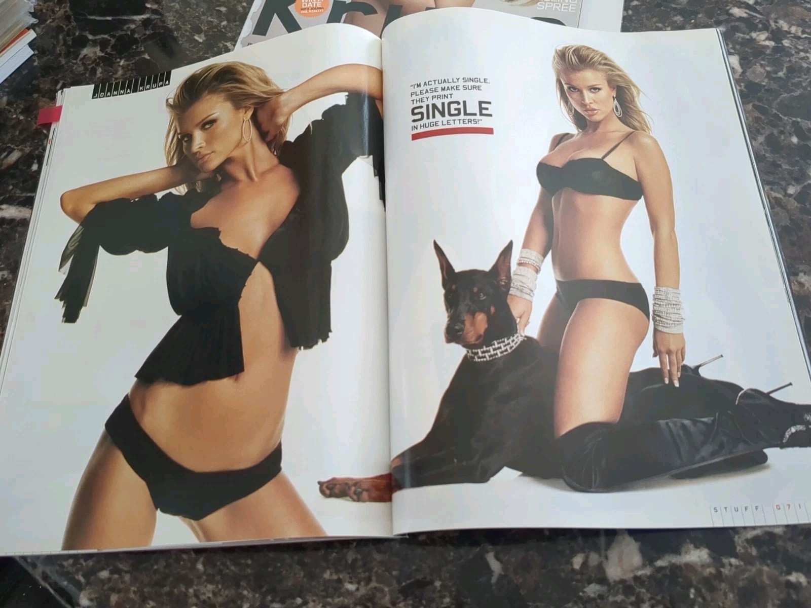 Lot 4 Joanna Krupa Magazines No Labels ~  Maxim/Stuff 2006 - Very Sexy!!