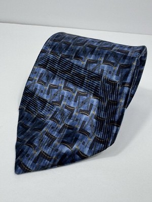 Robert Talbott Best of Class Silk Tie NWT 57.5  X 4  Blue Geometric Classic