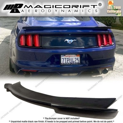 For 15-23 Ford Mustang MDA R Style Urethane Rear Trunk Spoiler Deck Lid Wing Lip