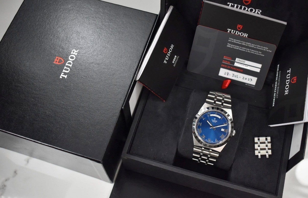 Tudor 41MM 28600 Royal Blue/ Roman Numerals/ Day-Date/ Box Papers 2023