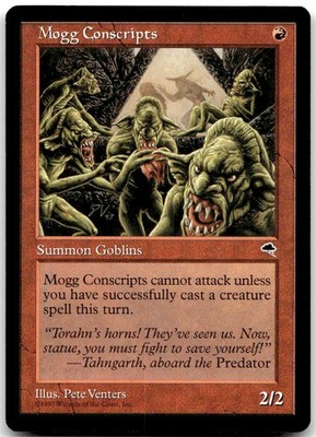 MTG Mogg Conscripts Tempest TMP #189 common LP BUY 2, GET 1 FREE!