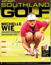 Michelle Wie autographed signed autograph auto 2011 Southland Golf LPGA magazine