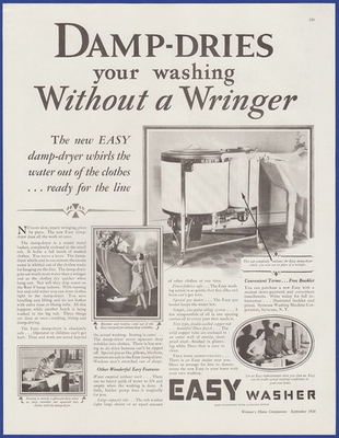 #ad Vintage 1928 EASY Washer Washing Machine Appliance Roaring 1920#x27;s Art Print Ad $14.95