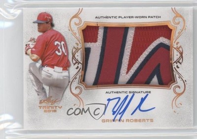 2018 Leaf Trinity Patch Griffin Roberts #PA-GR2 Patch Auto 8s6