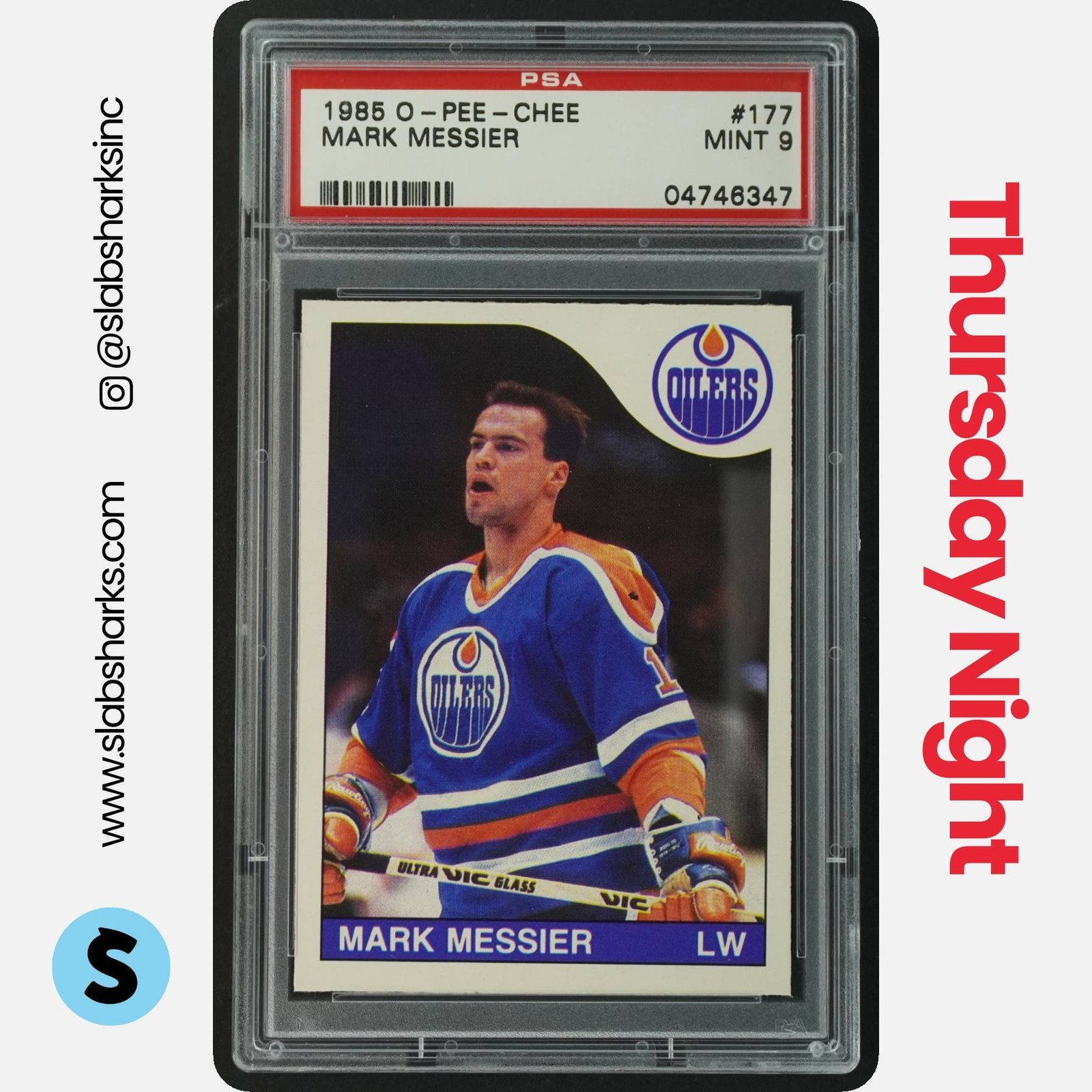 1985 O-PEE-CHEE #177 MARK MESSIER PSA 9