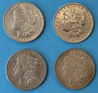 Morgan Dollar Lot of 4 (1882-P, 1885-P, 1889-O, 1921-P)
