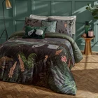 Paoletti Chuan Wildlife 100% Cotton Piped Edge Pillow Cases, Nighfall, Pair