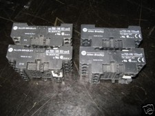 4 X MINI 14-BLADE BASE SOCKET 700-HN103, SCREW TERMINALS, GUARDED TERMINAL