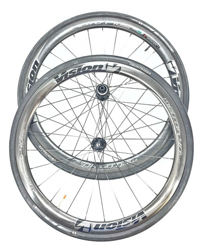 CARBONIO Metron 40 Vision Copertoncino DISCO Thru Asse Assale Shimano ruota  libera | eBay