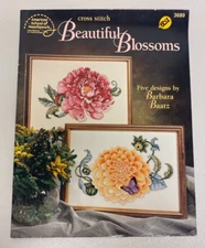 Vtg. AMERICAN SCHOOL OF NEEDLEWORK BEAUTIFUL BLOSSOMS CROSS STITCH DESIGNS 3689