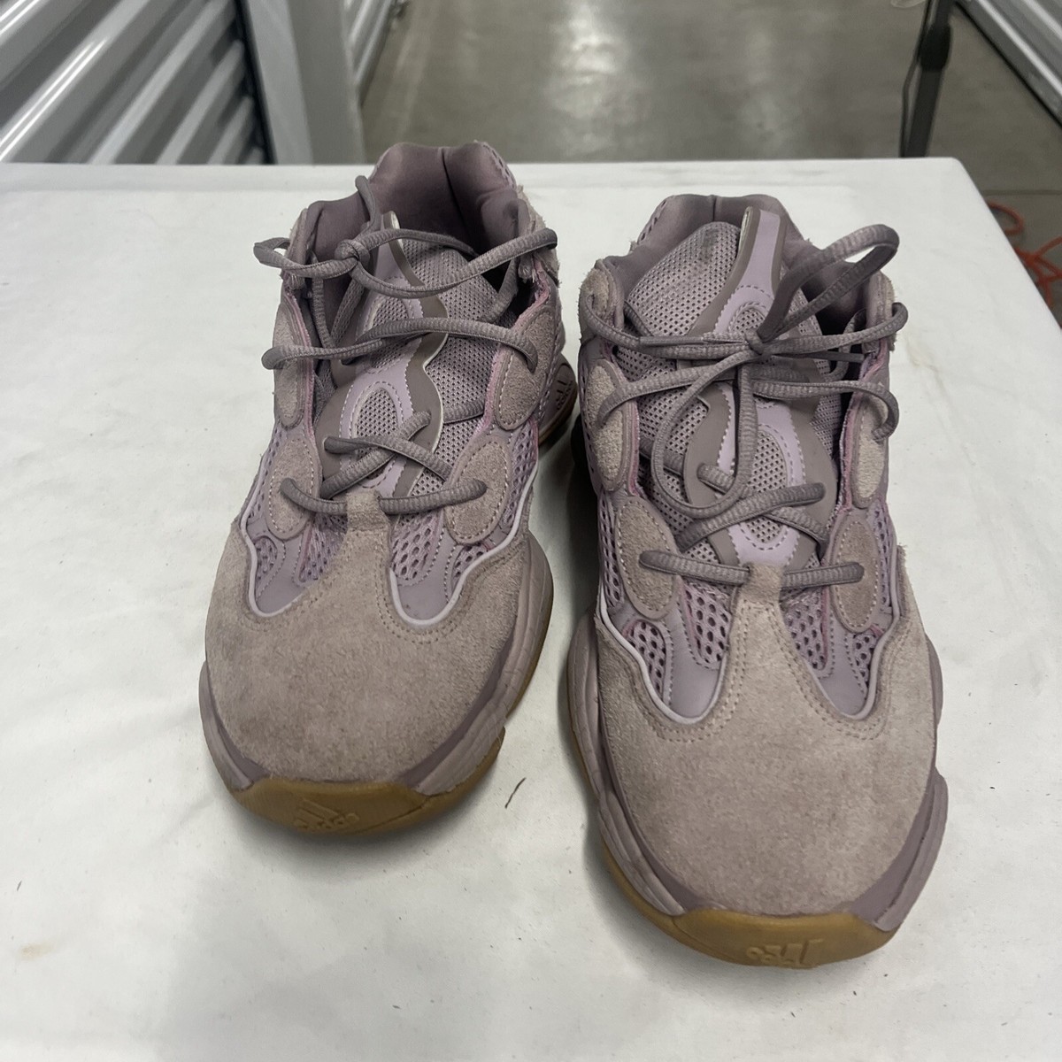 adidas Yeezy 500 Soft Vision Lace Up Light Purple Men\'s sz 9 Sneakers Walking Adidas YEEZY 500 SOFT VISION ON FEET AND REVIEW - YouTube main image 4