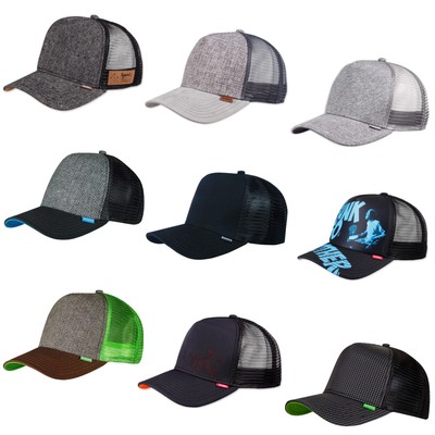 DJINNS   HFT TRUCKER CAP DRMTM Rib Stop Funk So Spotted Tweed Cut Mesh Hat Kappe