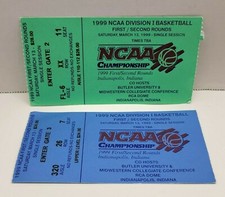 2 1999 NCAA Basketball Championship First / Second Round Game Ticket Stubs Lot