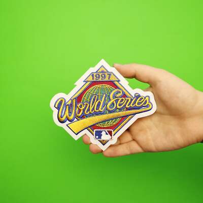 1997 MLB World Series Logo Jersey Sleeve Patch Cleveland Indians