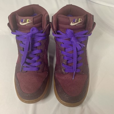 2008 Nike Dunk High Safari Cranberry Red size 6.5Y Rare 