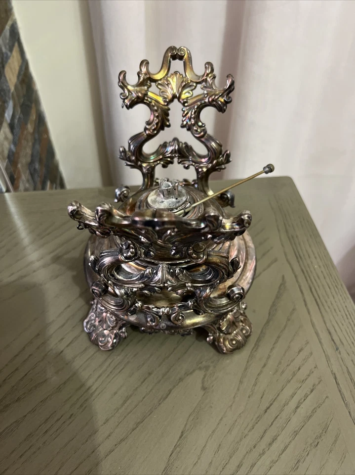 Antigua cafetera de té de latón antigua hermosa diseño inglés con rica pátina NH986 Foto 3 de 4