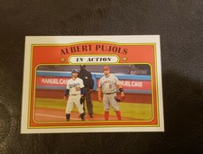 2021 Topps Heritage Base #190 Albert Pujols in Action Anaheim Angels 