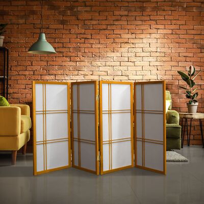 Oriental Furniture - Schermo Shoji a doppia croce, altezza 1,5 m