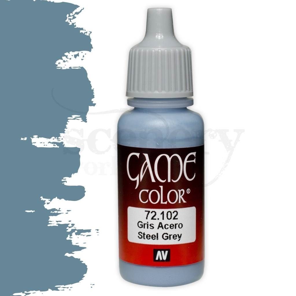VALLEJO GAME COLOR STEEL GREY Cod.AV72102