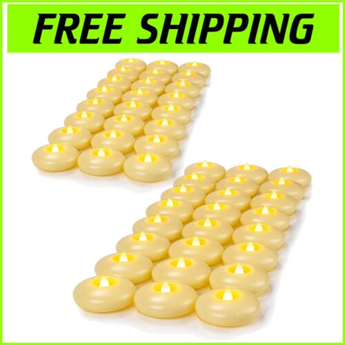 Luxurious Battery-Powered Floating Candles - 200-Hour LED Tealight Pack