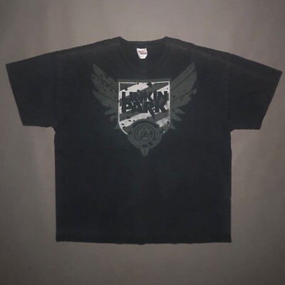 Vintage 00s LINKIN PARK T SHIRT Hanes Tag Concert Tee Y2k Limp 