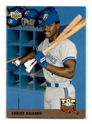 1993 Upper Deck Top Prospects #425 Carlos Delgado Rookie Toronto Blue Jays