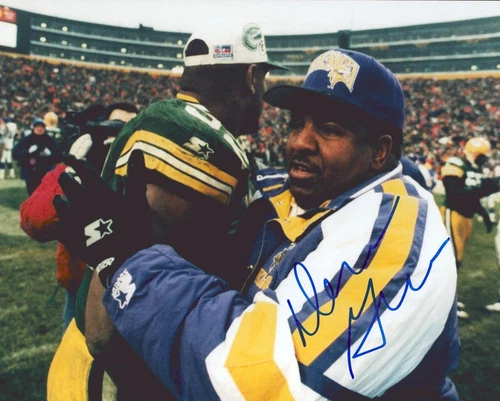 Minnesota Vikings Dennis Green Head Coach Signed Autograph Auto 8x10 Photo Pic