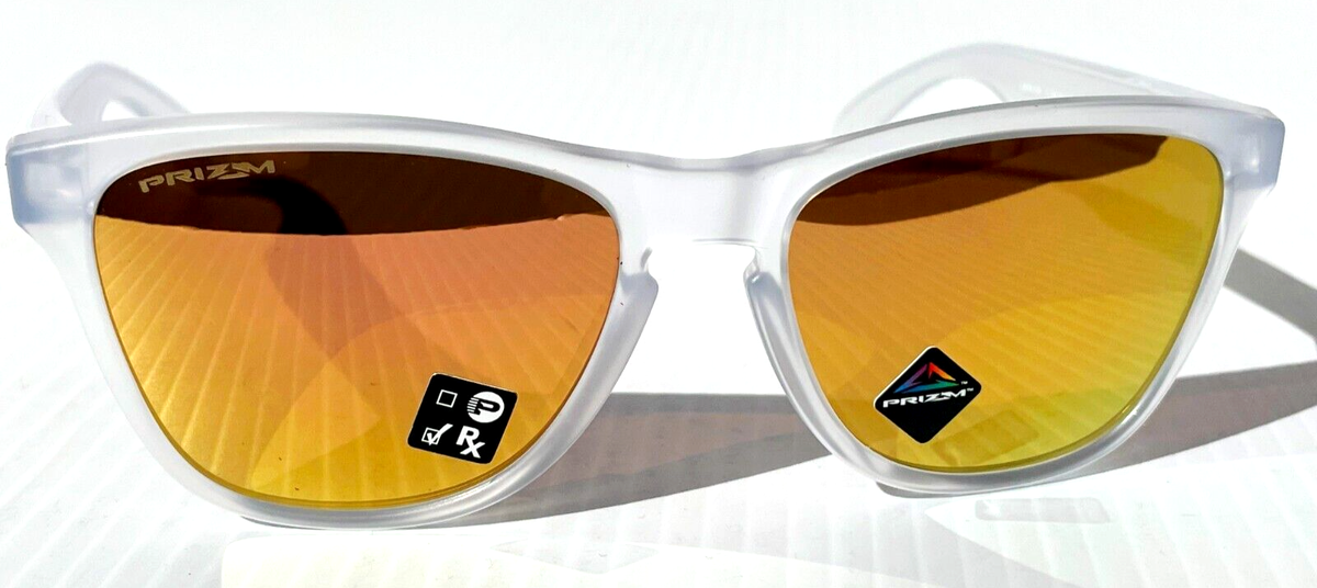 NEW Oakley FROGSKINS XS Matte Clear PRIZM Rose Gold YOUTH NEW Oakley FROGSKINS XS Matte Clear PRIZM Rose Gold YOUTH