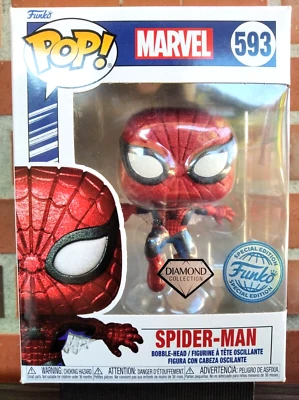 FUNKO Pop!® Marvel #593: Spider-Man Figura Diamond Collection - Special Edition - Imagen 1 de 4