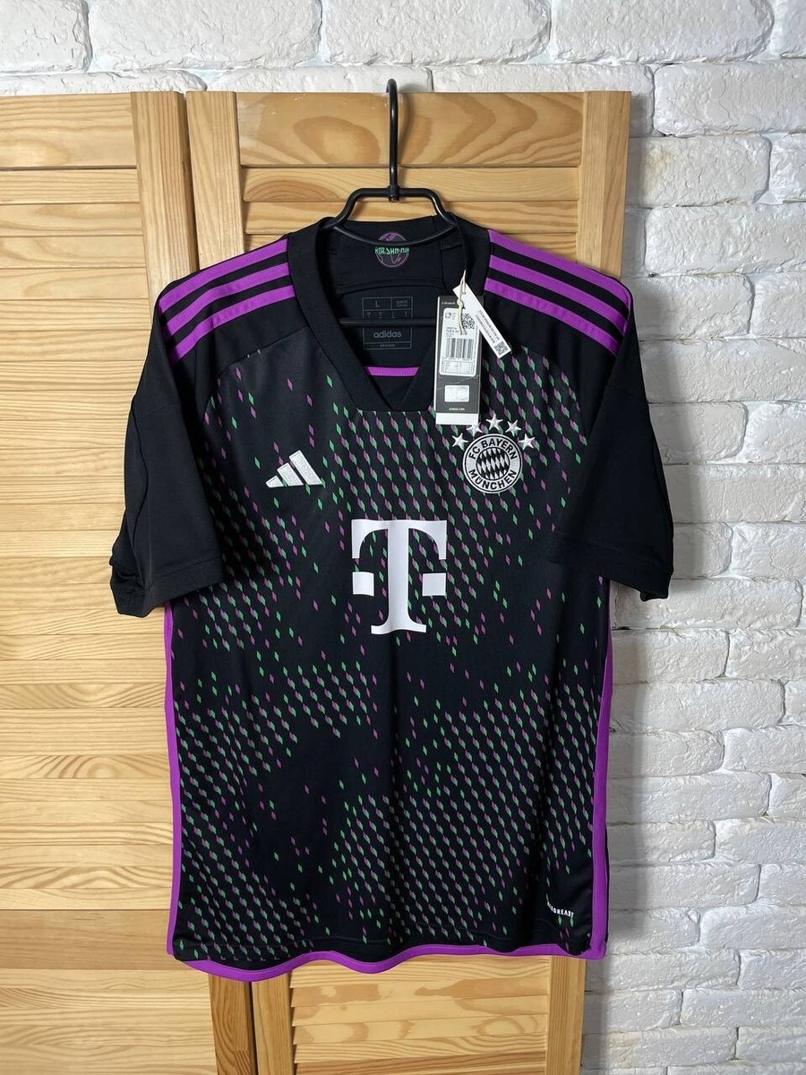 TEL BAYERN MUNICH JERSEY AWAY FOOTBALL SOCCER SHIRT 2023 ADIDAS