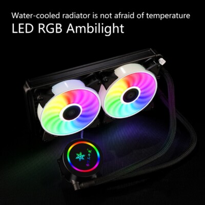 Liquid Water Cooling Fan for intel / for amd Multi-platform Computer RGB Heatsin
