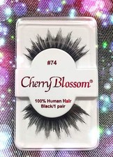 CHERRY BLOSSOM EYELASHES STYLE #74 -100% Huma...