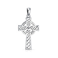 Bling Jewelry 925 Sterling Silver Celtic Cross Religious Pendant Bling Jewelry 925 Sterling Silver Celtic Cross Religious Pendant